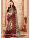 Print Faux Georgette Printed Saree In Multi Colour