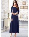 Navy Blue Party Wear Kurti