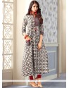 Print Work Cotton Party Wear Kurti