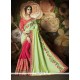 Patch Border Work Art Silk Designer Half N Half Saree