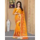 Faux Chiffon Embroidered Work Designer Saree