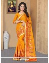 Faux Chiffon Embroidered Work Designer Saree