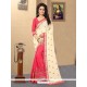 Fancy Fabric Embroidered Work Designer Half N Half Saree