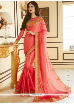 Pink Shaded Saree