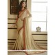 Beige Patch Border Work Classic Saree