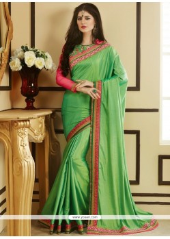 Patch Border Work Classic Designer Saree