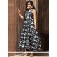 Black Print Work Party Wear Kurti