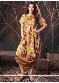 Print Work Party Wear Kurti