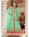 Banglori Silk Resham Work Long Choli Lehenga