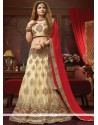 Beige Net Lehenga Choli