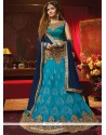 Blue Embroidered Work Lehenga Choli