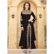 Faux Georgette Black Designer Suit