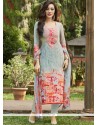 Embroidered Work Multi Colour Pant Style Suit