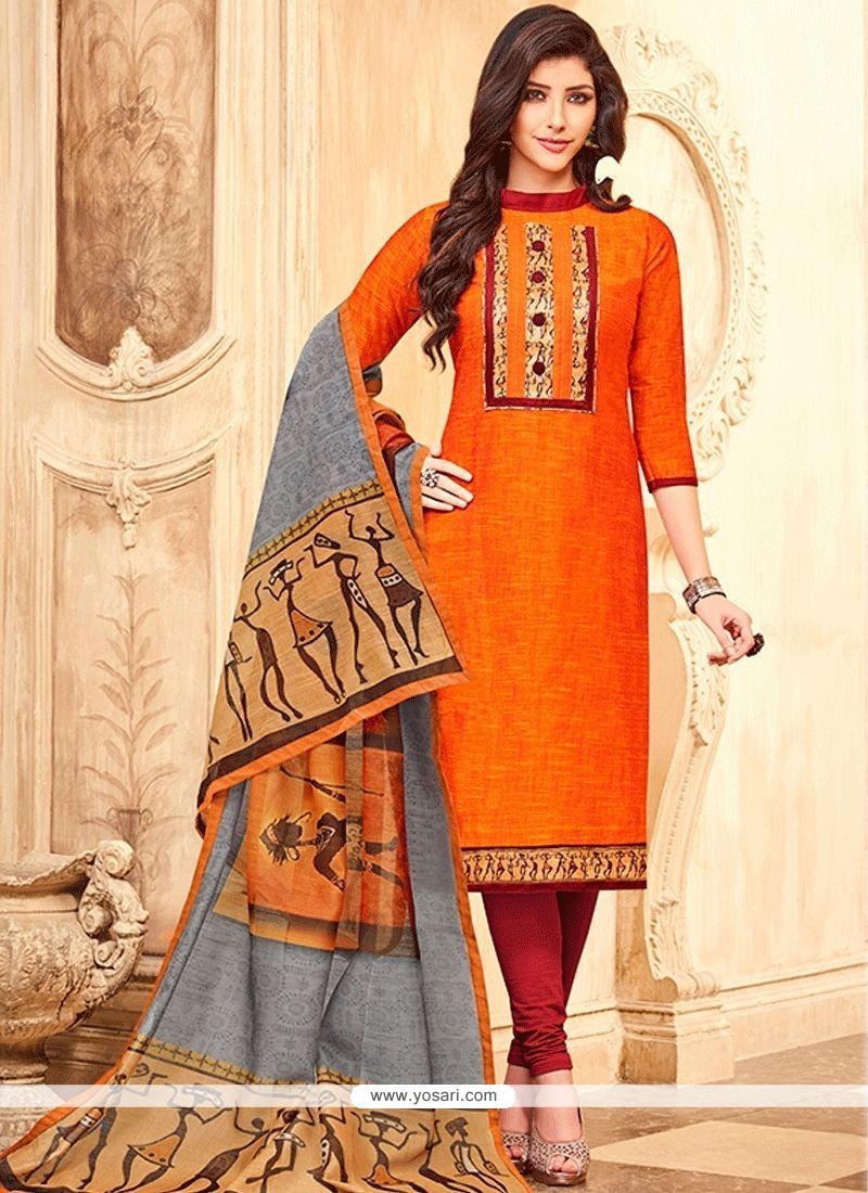 Buy Art Silk Lace Work Churidar Designer Suit | Churidar Salwar Suits