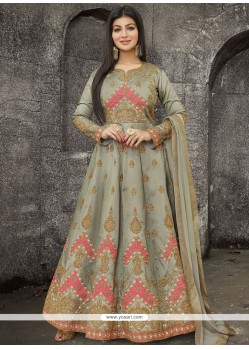 Ayesha Takia Grey Resham Work Floor Length Anarkali Suit