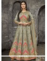 Ayesha Takia Grey Resham Work Floor Length Anarkali Suit