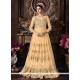 Net Resham Work Floor Length Anarkali Suit