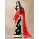 Faux Georgette Embroidered Work Designer Half N Half Saree