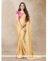 Embroidered Work Faux Georgette Classic Saree