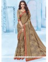 Patch Border Work Classic Designer Saree