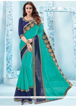 Faux Chiffon Designer Saree