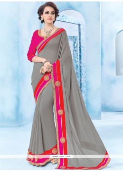 Grey Classic Designer Saree