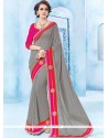 Grey Classic Designer Saree