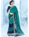 Patch Border Work Designer Saree