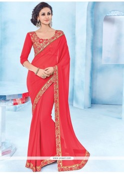 Faux Chiffon Classic Designer Saree