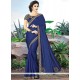 Art Silk Navy Blue Designer Traditional Saree