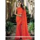 Orange Traditional Designer Saree