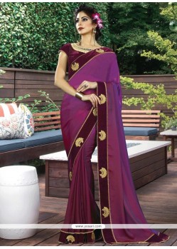 Art Silk Embroidered Work Designer Traditional Saree