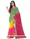 Lace Work Multi Colour Designer Saree