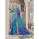 Embroidered Work Printed Saree