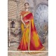 Multi Colour Faux Georgette Printed Saree