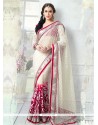 White Brasso Classic Designer Saree