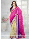 Embroidered Work Half N Half Trendy Saree