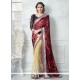 Brasso Patch Border Work Designer Half N Half Saree