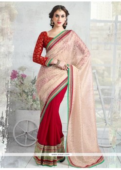 Half N Half Designer Saree For Festival