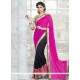 Brasso Patch Border Work Half N Half Designer Saree