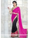 Brasso Patch Border Work Half N Half Designer Saree