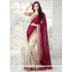 Patch Border Work Designer Half N Half Saree