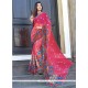 Faux Chiffon Print Work Casual Saree