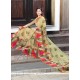 Faux Chiffon Print Work Casual Saree