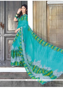 Faux Chiffon Multi Colour Casual Saree