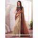 Patch Border Work Half N Half Trendy Saree