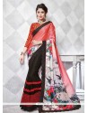 Crepe Silk Multi Colour Half N Half Saree