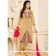 Embroidered Work Cotton Churidar Suit