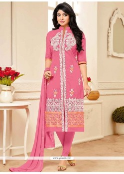 Pink Churidar Suit