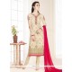 Cream Churidar Designer Suit